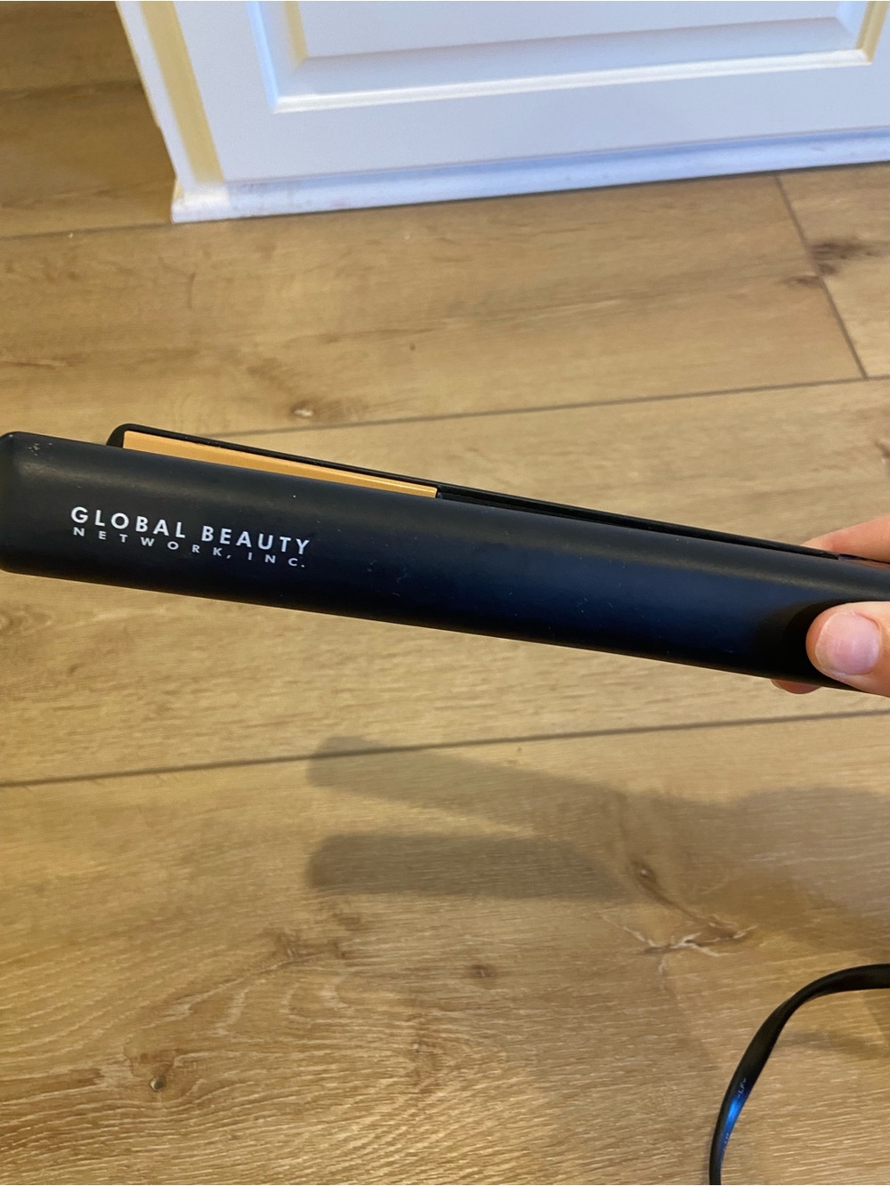 Global Beauty Black Ceramic Hair Straightener Flat Iron